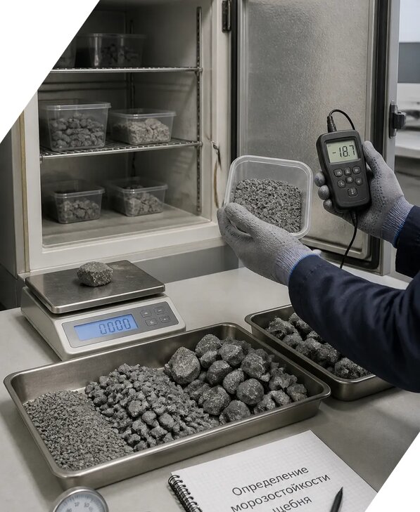 Определение морозостойкости щебня в Набережных Челнах от 3555 р. | ЭкспертизаРоссия