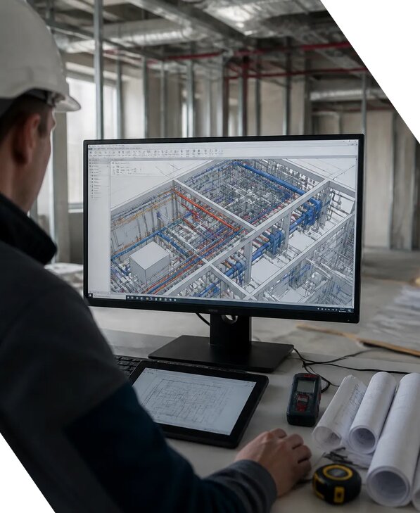 Создание BIM модели инженерных сетей для объектов в Набережных Челнах